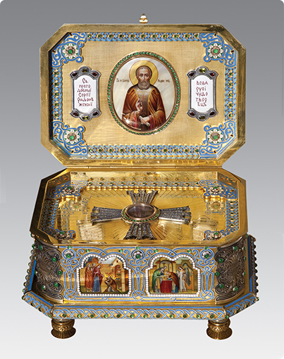 Ковчег с частицей мощей преподобного Сергия Радонежского