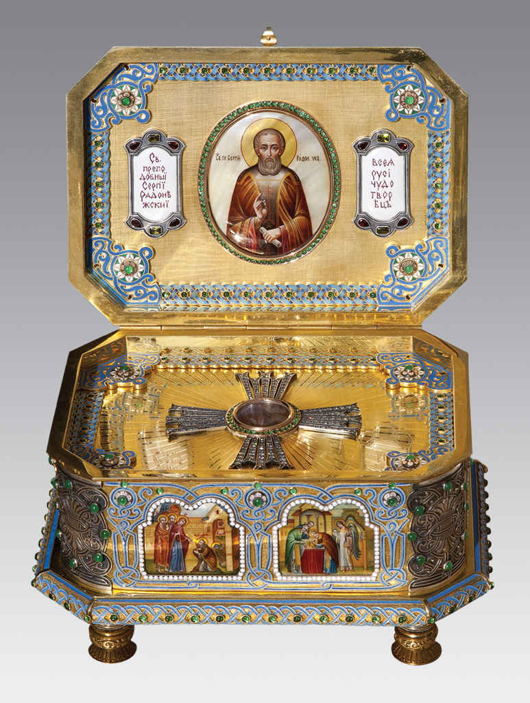 Ковчег с частицей мощей преподобного Сергия Радонежского