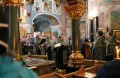 В Свято-Троицком Серафимо-Дивеевском монастыре состоялось молитвенное стояние за военнослужащих войск Национальной гвардии РФ